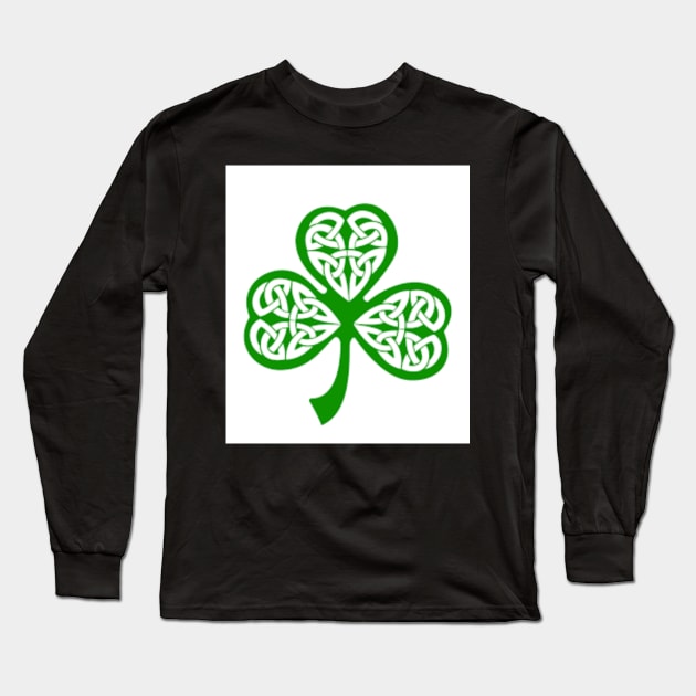 Irish Shamrock Long Sleeve T-Shirt by greenoriginals